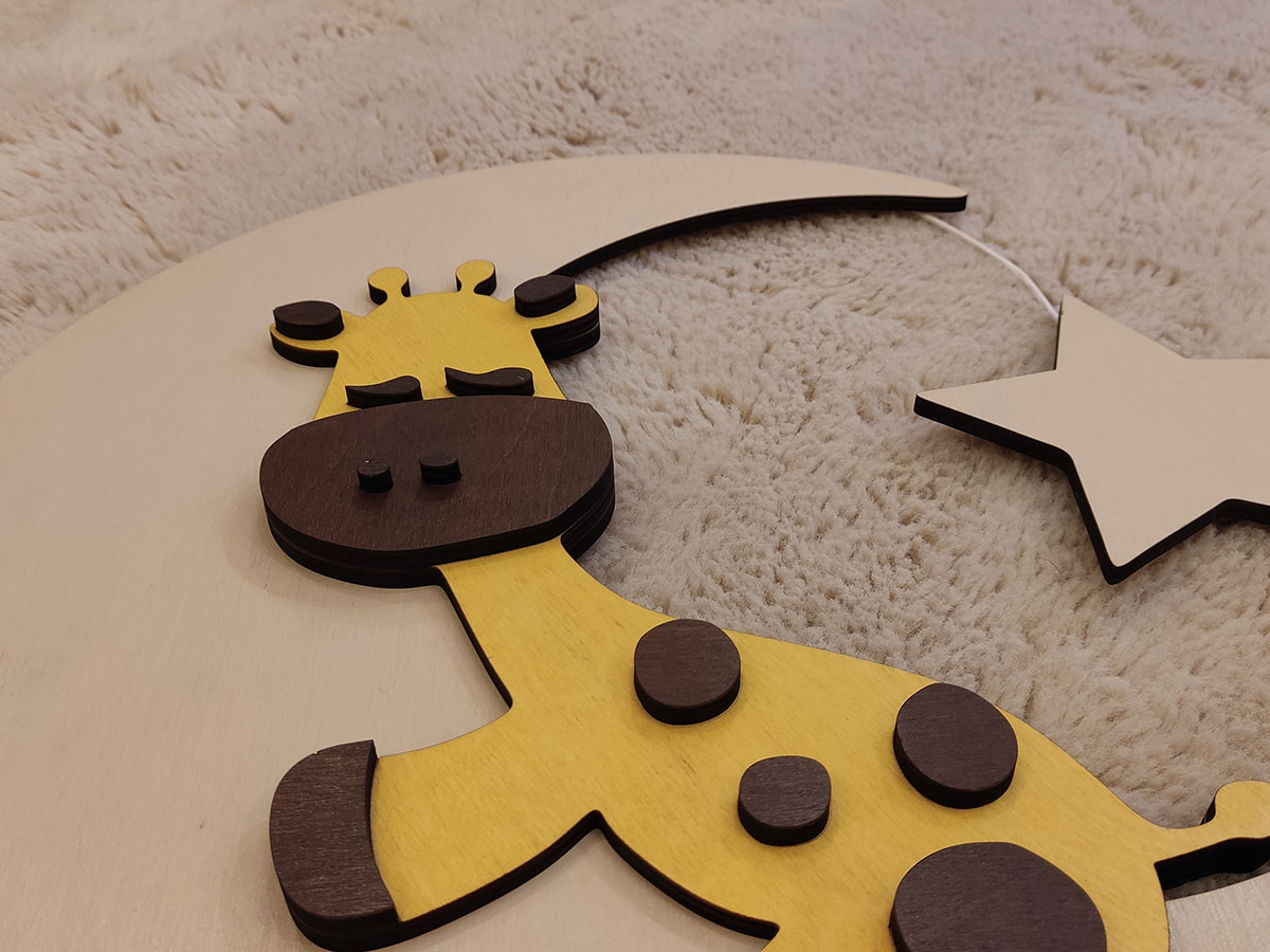 Светильник настенный "Спящий жирафик"